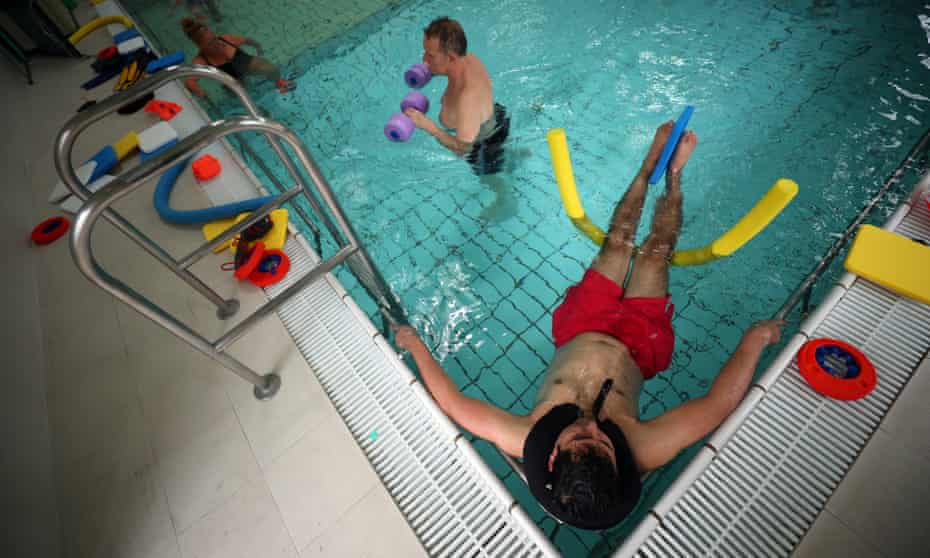 People exercising in a hydrotherapy pool