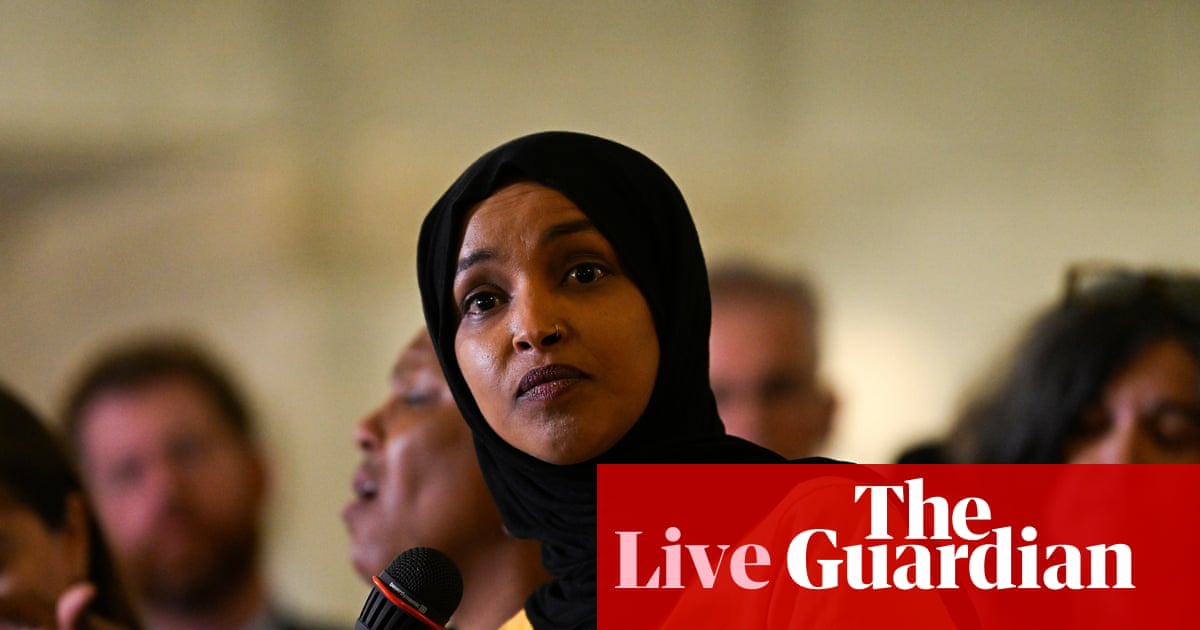 Congresswoman Ilhan Omar says ICE agents pulled over her son – US politics live