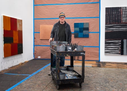 ‘I love to go there and mess around’ … the artist in his studio.