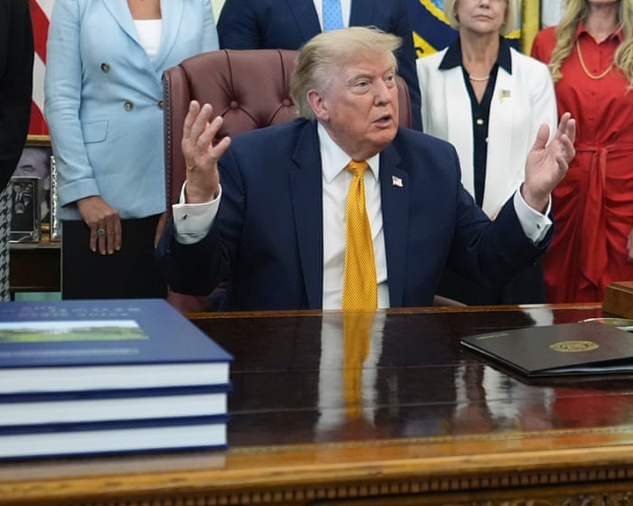 Trump declines to call for Max Miller’s resignation amid abuse allegations – live — image supplied by The Guardian World's feed