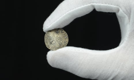 An incredibly rare 900-year-old coin unearthed by an amateur detectorist. 