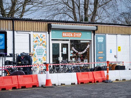 the entrance to the Reuse shop