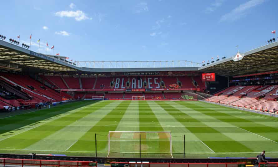 The pitch at Bramall Lane.