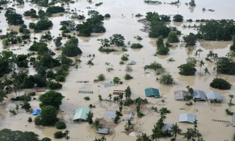 Flooding in Kalay in Burma’s Sagaing region, which has been declared a disaster zone. 
