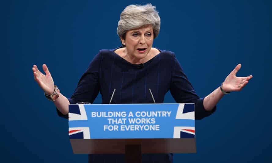 Theresa May promises to introduce a cap on energy prices in her 2017 keynote speech.