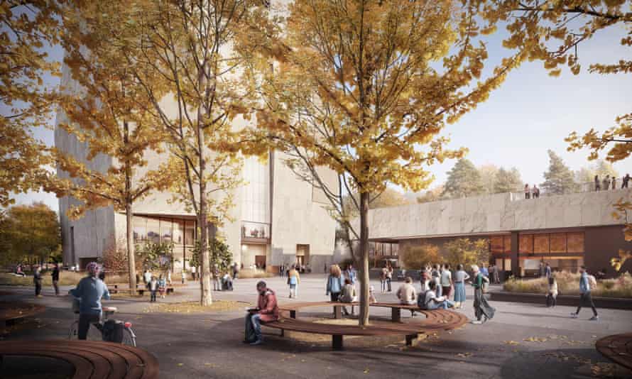 An artist’s impression of the new center.