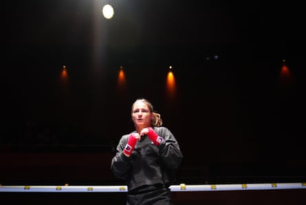 Katie Taylor during an open workout at The Helix in Dublin, Ireland.