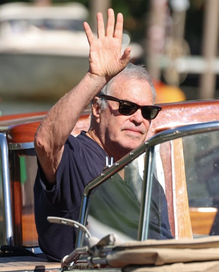 Amos Gitai arriving at the Hotel Excelsior Venice Lido Pier in Venice on 3 September 2026.