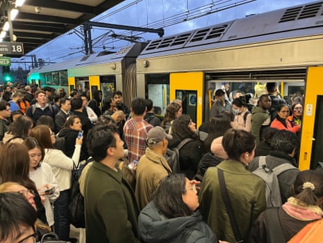 Commuter chaos at Sydney’s Central station on Tuesday