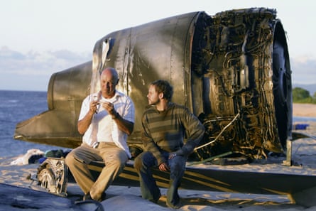 ‘The last show you actually had to be there to see’.… Monaghan with Terry O’Quinn in Lost.