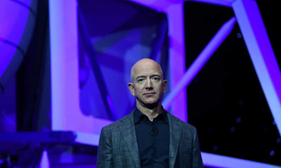 Jeff Bezos is worth $180bn, making him the richest person in the world.