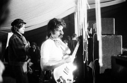 Frank Zappa at the Amougies festival in 1969.