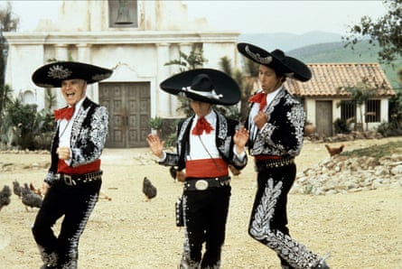 Steve Martin, Martin Short and Chevy Chase in Three Amigos!