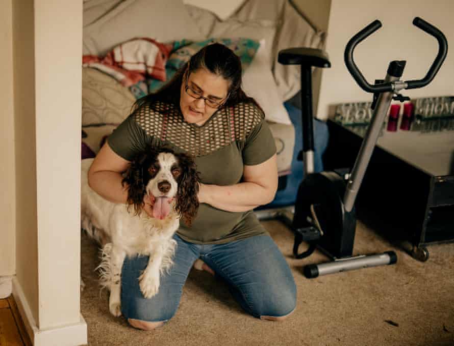 Donna Botting at home with Ronnie.