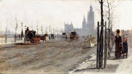 Starting point … the painting that sparked Van Gogh’s love of London: The Victoria Embankment, London, 1875, by Giuseppe de Nittis.