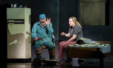 Christian Gerhaher (Wozzeck) and Anja Kampe (Marie) in Wozzeck at the Royal Opera House.