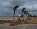 The aftermath of ex-Tropical Cyclone Narelle in Exmouth, Western Australia, on Saturday