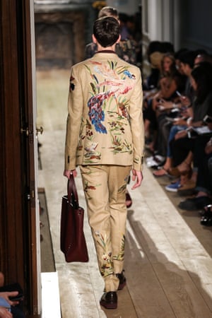 A model on the Valentino spring/summer 2015 catwalk.