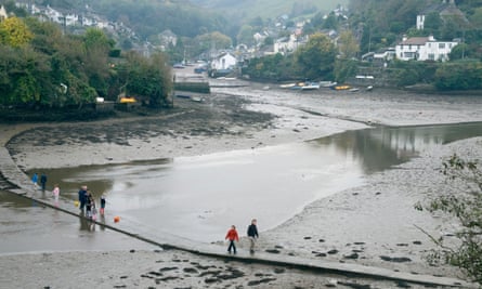 Noss Mayo at low tide.