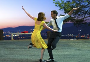 Ryan Gosling and Emma Stone in La La Land.