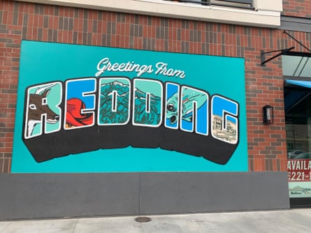 A mural in downtown Redding, Shasta county, California.