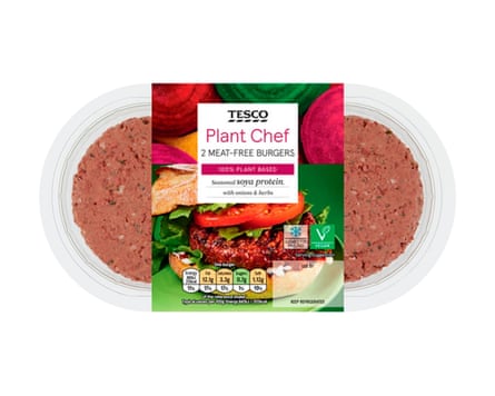 Tesco Plant Chef 2 Meat-Free Burgers 226G