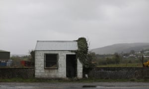 an abandoned old customs post on the old border road between Belfast and Dublin