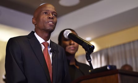Jovenel Moise, who won the presidential election with 55.67% of the vote.
