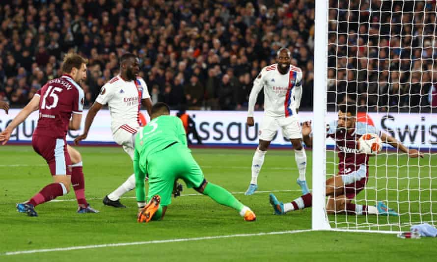 West Ham 1-1 Lyon: Europa League quarter-final, first leg – as it happened