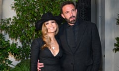 Jennifer Lopez and Ben Affleck at the Lauren Show in California.