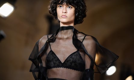 One of the lingerie-styled pieces in Victoria Beckham’s Spring-Summer 2023 collection.