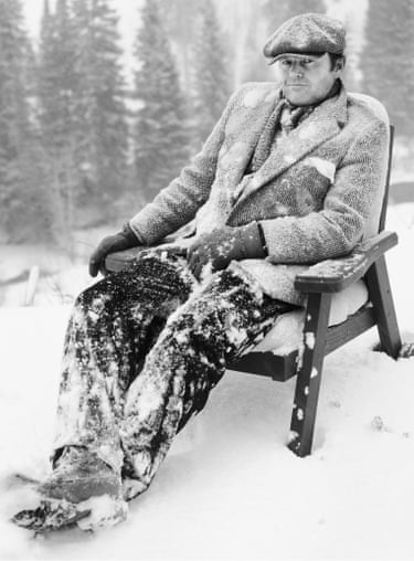 Jack Nicholson in the snow in Aspen, Colorado, a photograph by Albert Watson