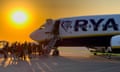 Ryanair Boeing 737-800 At Sunrise