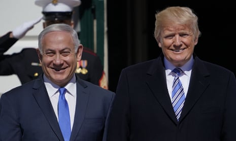 Donald Trump and Benjamin Netanyahu in 2018. Trump said the Golan Heights were of ‘critical strategic and security importance to the state of Israel and regional stability’.