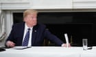 Donald Trump reveals name of White House staff member with Covid-19 – video thumbnail
