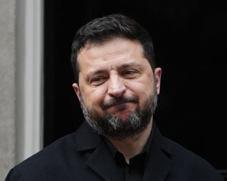 President of Ukraine Volodymyr Zelenskyy in London.