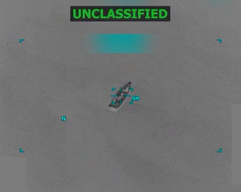 screen grab of a boat at sea