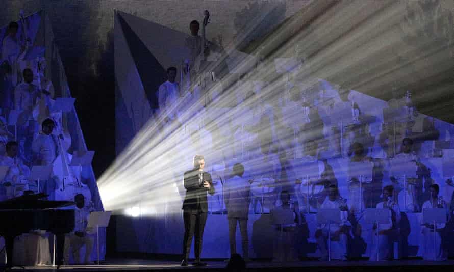 Sam Smith performing at the Brit Awards 2015 at the O2 Arena in London.