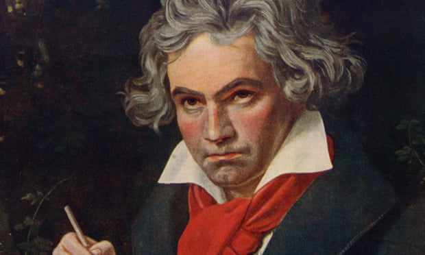 Ludwig van Beethoven (1770-1827), detail of Joseph Karl Stieler’s 1820.