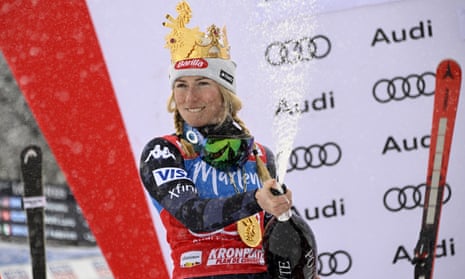 Mikaela Shiffrin celebrates her World Cup record after Tuesday’s race