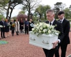 Baby boy found dead wrapped in newspaper from 1910 is laid to rest