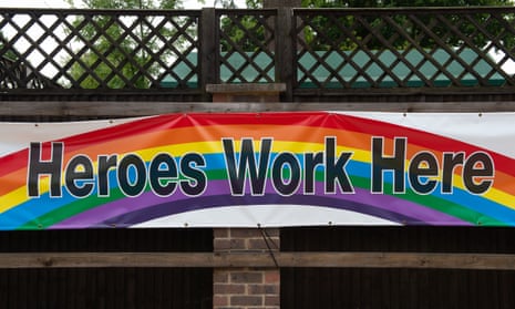 A sign outside a residential care home in Beaconsfield, Buckinghamshire, last June.