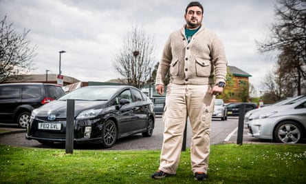 Hassan Mirza, an Uber driver from Southall, west London: ‘I am a partner of a big company who has changed the game.’