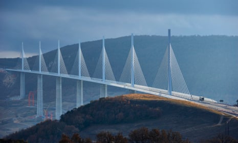 Norman Foster’s Millau viaduct in France, which has ‘cut out five-hour traffic jams’. 