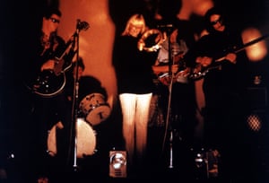 The Velvet Underground on stage with Nico.