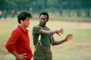 Pelé appears with Sylvester Stallone in the 1981 film Escape to Victory