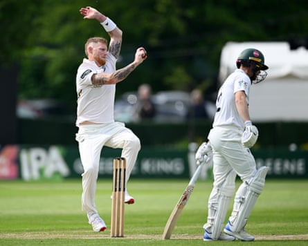 Ben Stokes sent down 14 overs across three spells