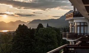 The peaks: Alpine view from the hotel.