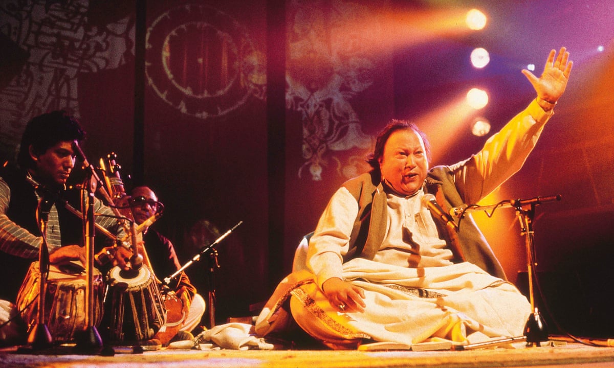 Nusrat Fateh Ali Khan Womad 1985 The Qawwali Star Invokes Rapture Music The Guardian Nusrat Fateh Ali Khan Womad 1985 The Qawwali Star Invokes Rapture Music The Guardian
