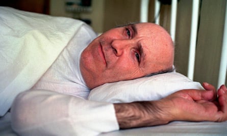Ramón Sampedro lying in a bed